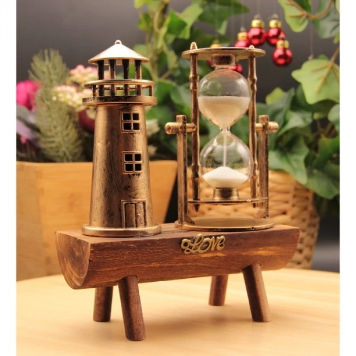 ÇOK SATAN Deniz Feneri Biblolu Kum Saati