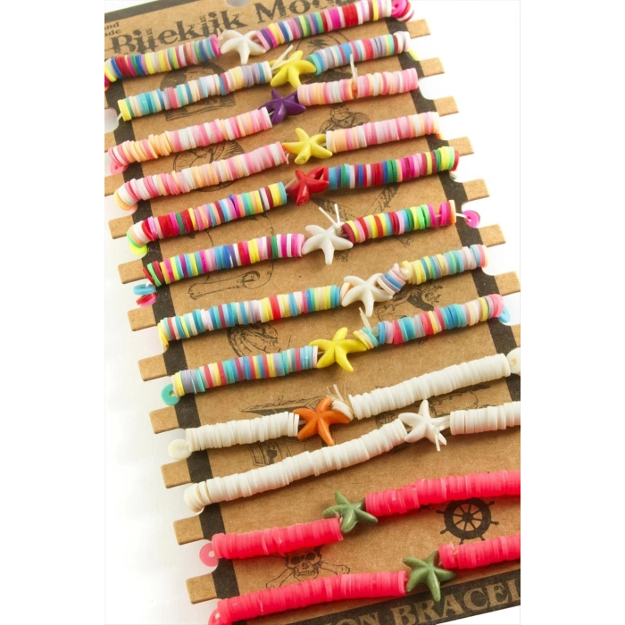 ÇOK SATAN Deniz Yıldızı Fimo Boncuk Bileklik