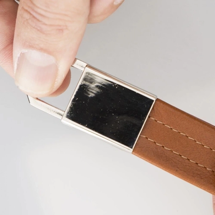 ÇOK SATAN Deri Anahtarlık BKR16 RST2 Taba