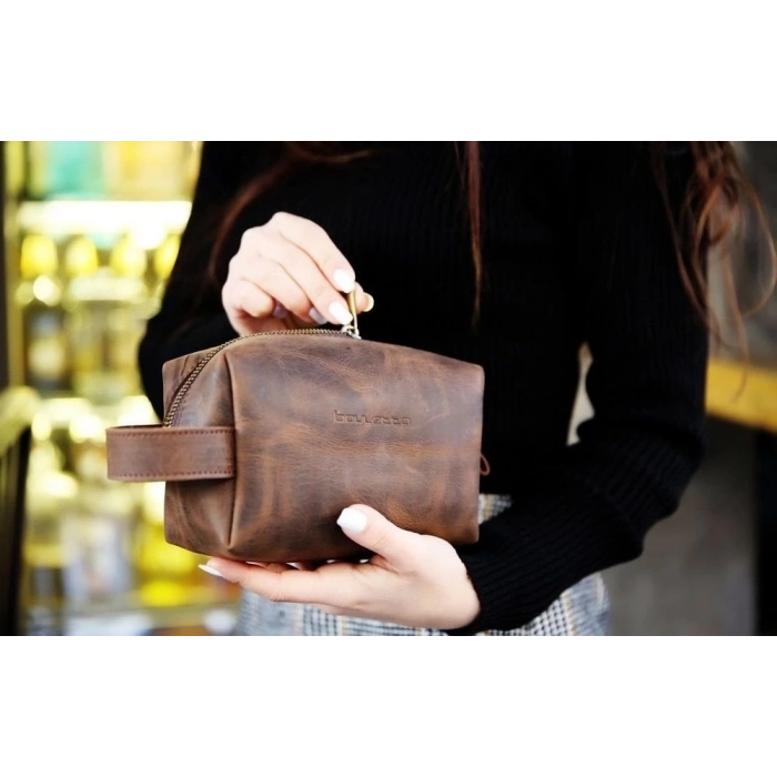 ÇOK SATAN Deri Bakım Ve Seyahat Çantası, X Beden, G6 Kahverengi