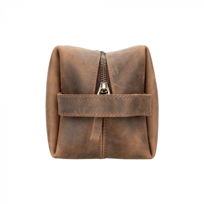 ÇOK SATAN Deri Bakım Ve Seyahat Çantası, XL Beden, Antik Kahve