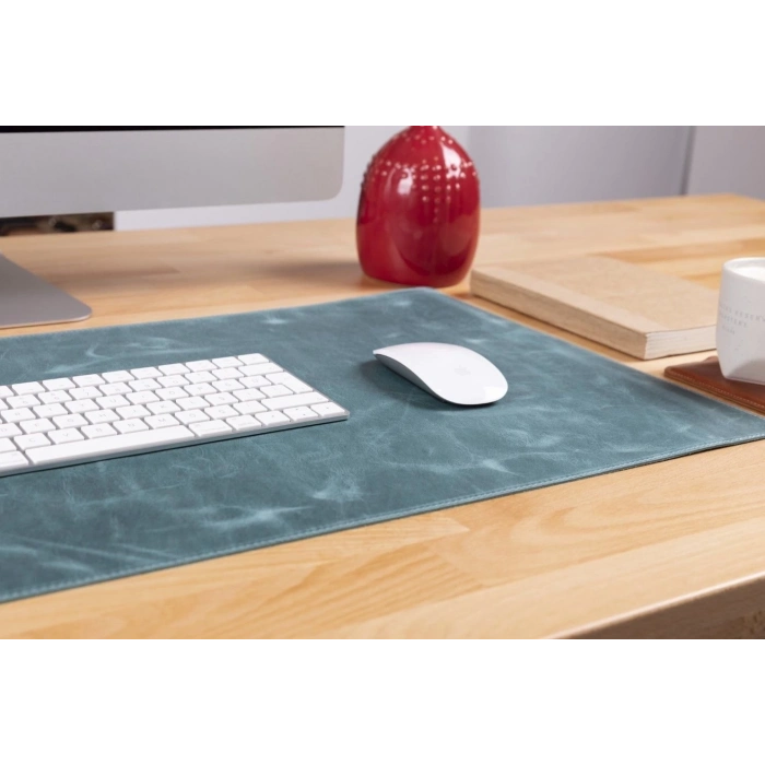 ÇOK SATAN Deri Masa Matı 80*37cm G21 Yeşil