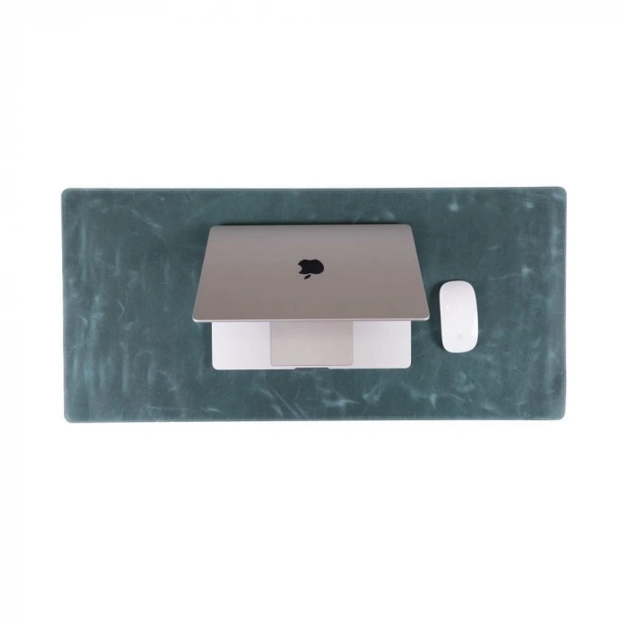 ÇOK SATAN Deri Masa Matı 80*37cm G21 Yeşil