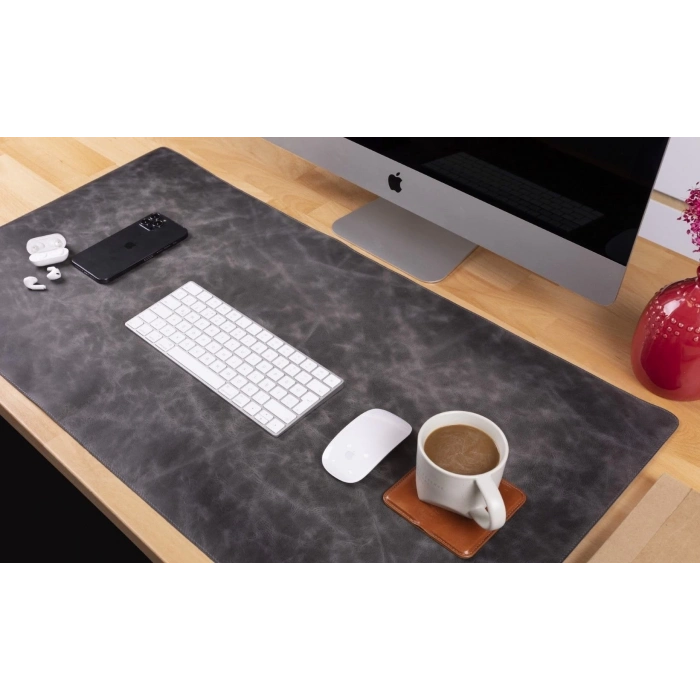 ÇOK SATAN Deri Masa Matı 91*48cm VS4EF Gri