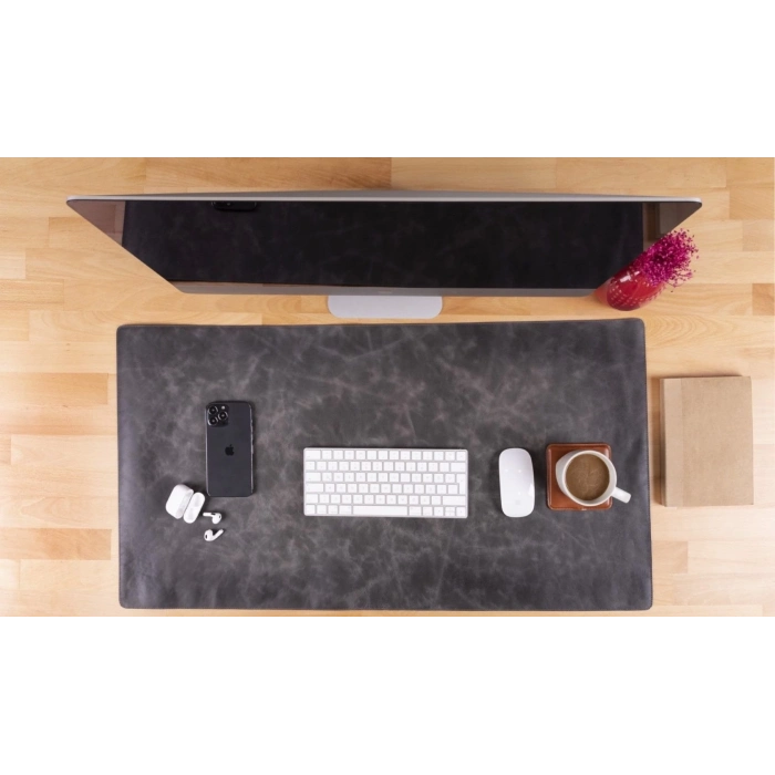 ÇOK SATAN Deri Masa Matı 91*48cm VS4EF Gri