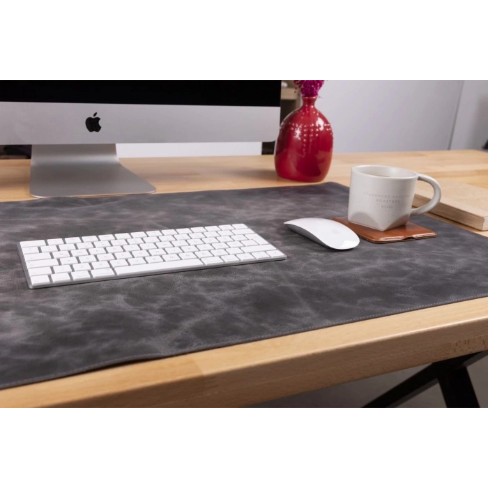 ÇOK SATAN Deri Masa Matı 91*48cm VS4EF Gri