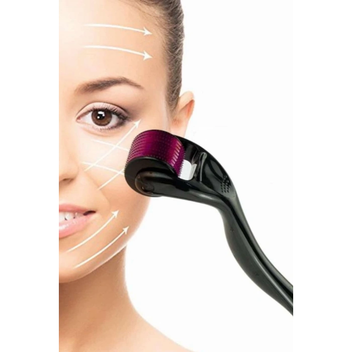 ÇOK SATAN Derma Roller Titanyum Uçlu 540 İğneli 1 Mm Saç Sakal Çıkarma Ve Cilt Bakım Masaj Aleti