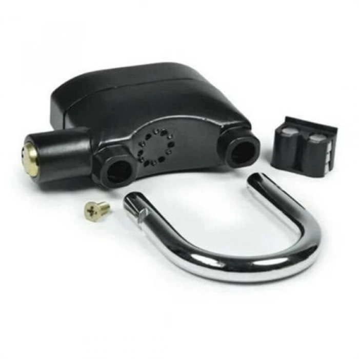 ÇOK SATAN Desibel Siyah Alarmlı Çok Fonksiyonlu Ekstra Güvenlikli Kare Asma Dolap Kilidi