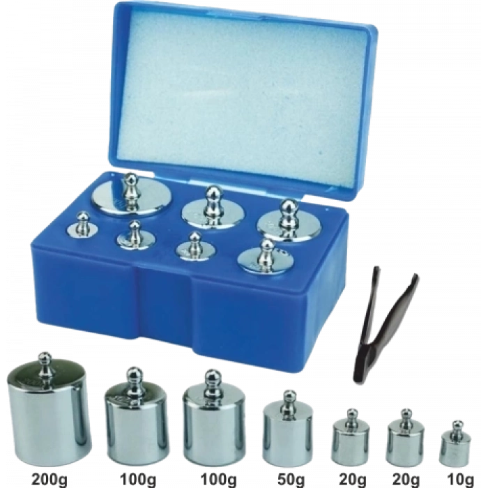 ÇOK SATAN Diamond Terazi 8 Parça Ağırlık Paslanmaz Krom Gram Seti (300gr-200gr-100gr-50gr-20gr-10gr)