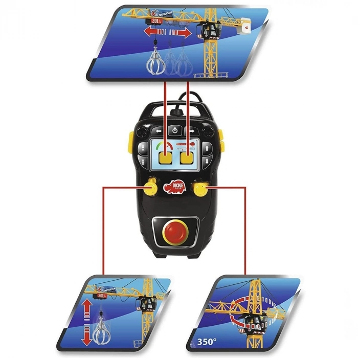 ÇOK SATAN Dickie Hareketli Mega Vinç Kule 120 cm - SMB-203462412