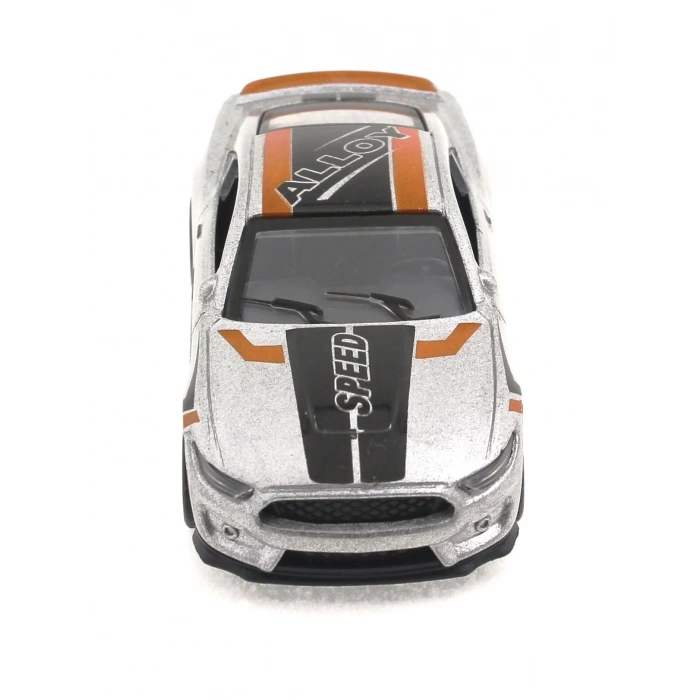 ÇOK SATAN Die Cast Çek Bırak Metal Gri Yarış Arabası