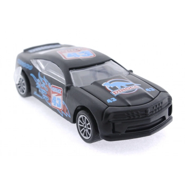 ÇOK SATAN Die Cast Çek Bırak Metal Siyah Yarış Arabası 43