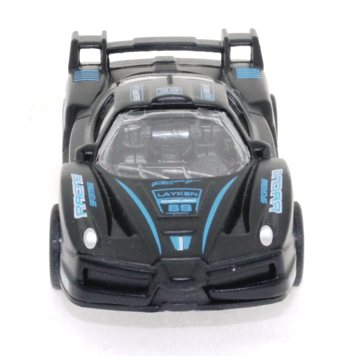 ÇOK SATAN Die Cast Çek Bırak Metal Siyah Yarış Arabası 88