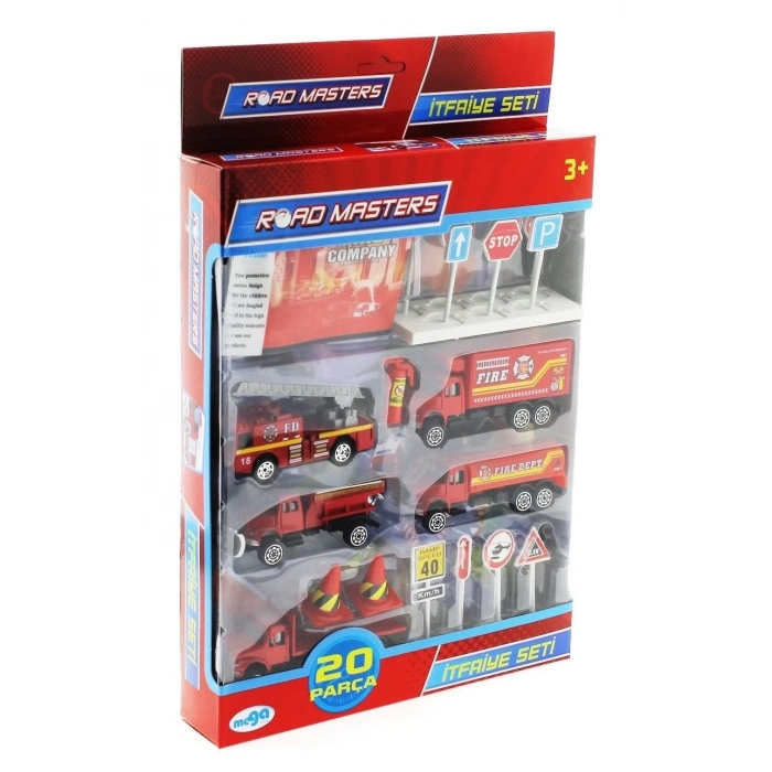 ÇOK SATAN Die Cast Metal 20 Parça İtfaiye Seti - Tankerli