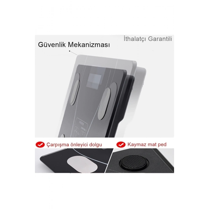 ÇOK SATAN Dijital Baskül Yağ Su Kas Vücut Kitle Endeksi Kilo Ölçer Pilli Bluetoothlu