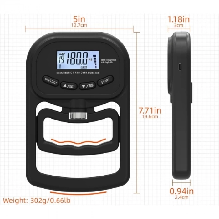 ÇOK SATAN Dijital El Dinamometresi Kavrama Gücü Test Cihazı