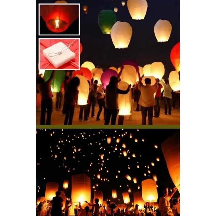 ÇOK SATAN Dilek Feneri Gece Gökyüzü Dilek Balonu