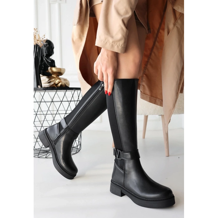 ÇOK SATAN Diona Siyah Cilt Çizme