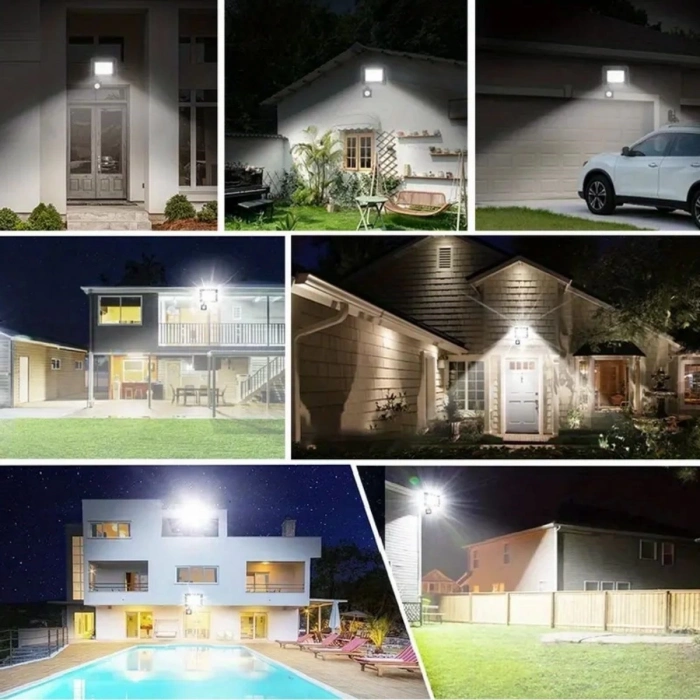 ÇOK SATAN Dış Mekan ve Kamp İçin USB İle Şarj Olan 4 Farklı Işık Modlu Güçlü  Projektör Lamba 200W 3600 Mah