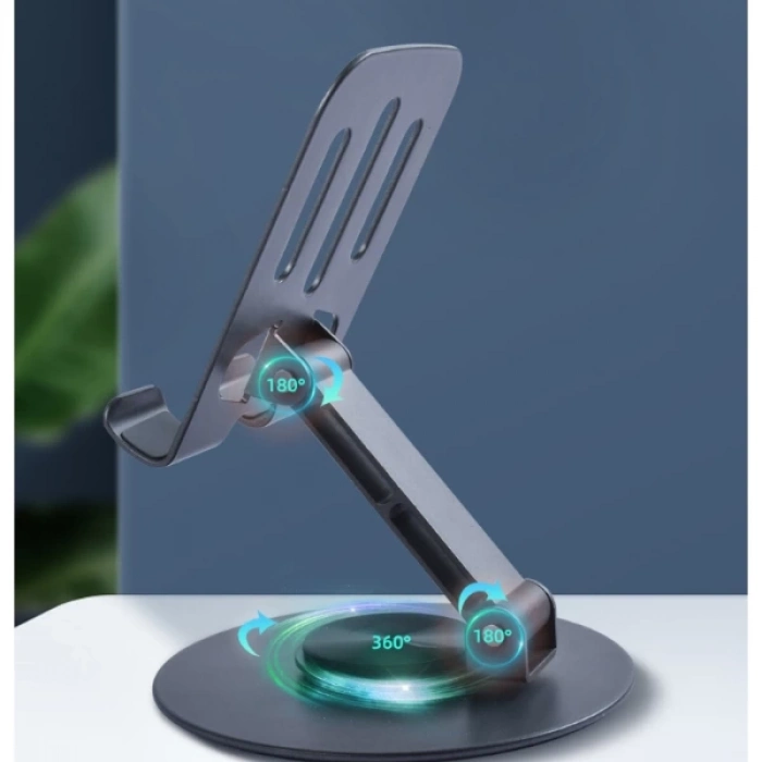 ÇOK SATAN Dönebilir ve Katlanabilir Masaüstü Metal Telefon Tutucu