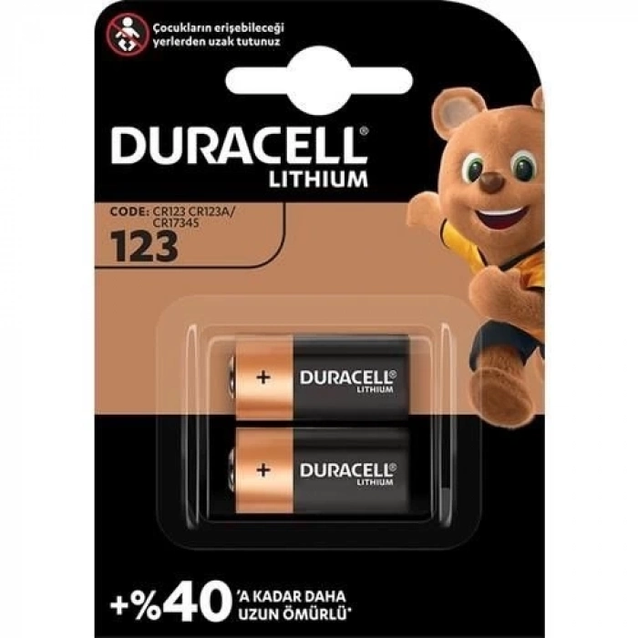 ÇOK SATAN Duracell 123A 3 Volt Lityum Pil 2 Adet
