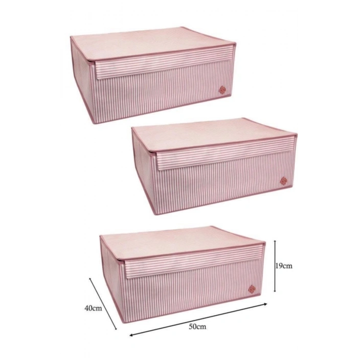 ÇOK SATAN Düzenleyici Kutu Organizer Cırtlı Saklama Hurç Maxi Boy 30cm X 40cm X 50cm (5 Adet)