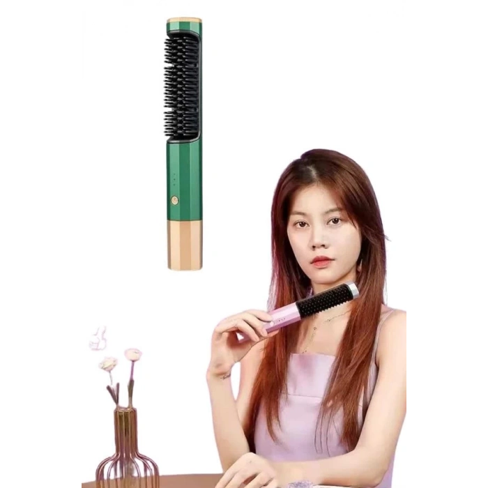 ÇOK SATAN Düzleştirici Fırça Saç Düzleştirici Arada Fön Tarak Taşınabilir