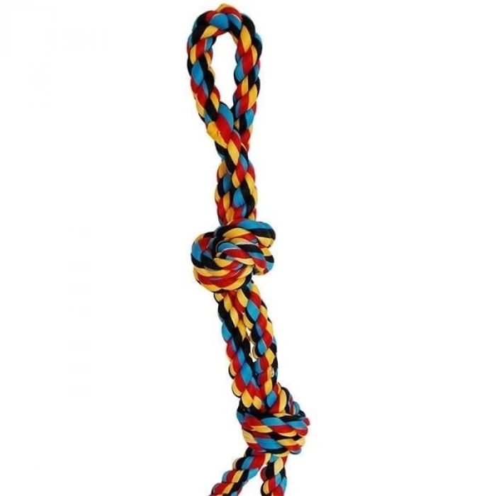 ÇOK SATAN Eastland Tutma Saplı Stres İpi Köpek Oyuncağı 52 Cm