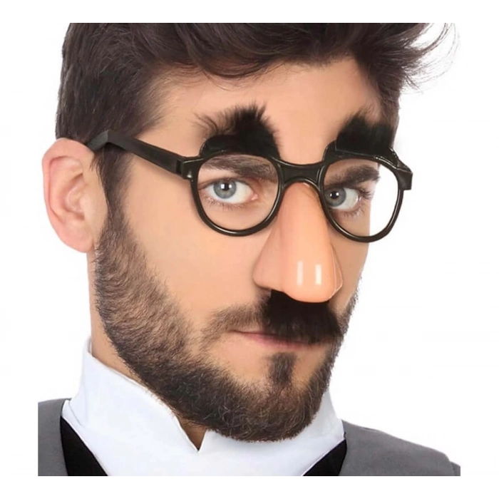ÇOK SATAN Eğlenceli Kılık Değiştirme Kaş Bıyık Mizah Gözlüğü 9x13 cm
