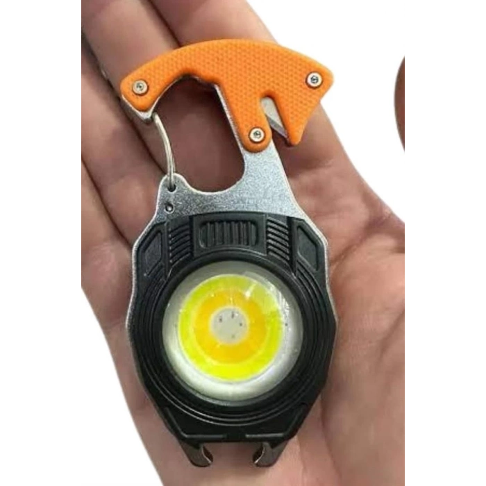 ÇOK SATAN El Feneri LED Anahtarlık Çok Fonksiyonlu Mini Çakmak Özellikli