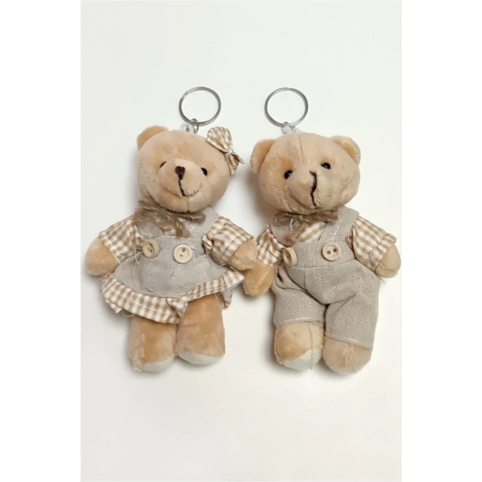 ÇOK SATAN Elbiseli Peluş Ayıcık Anahtarlık 1 Adet