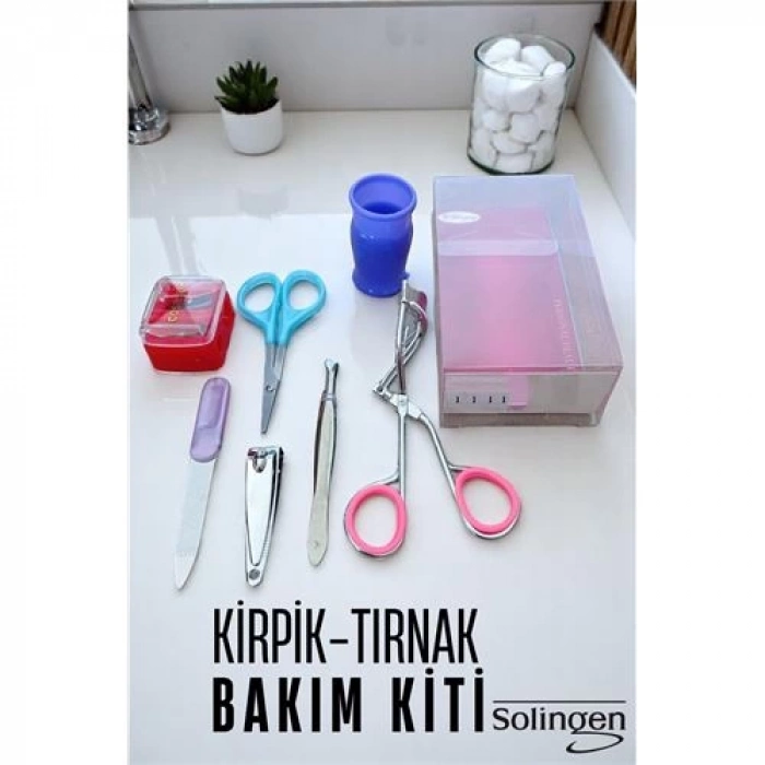 ÇOK SATAN Engithalat Manikür Seti  6 Parça Profesyonel Tırnak ve Kaş Bakım Seti Merys Solingen