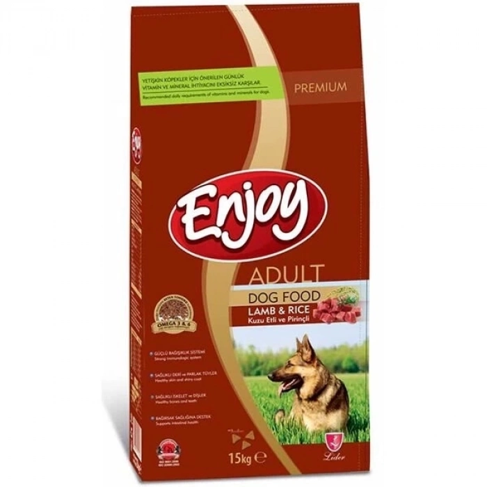 ÇOK SATAN Enjoy Kuzulu ve Pirinçli Yetişkin Köpek Maması 15 Kg