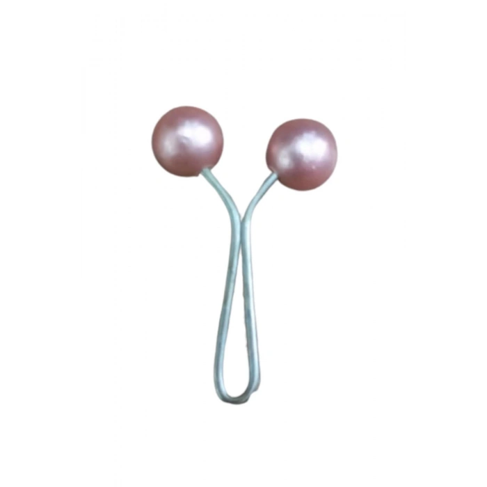 ÇOK SATAN Eşarp Klipsi Top Model Düz Pudra 1 Adet