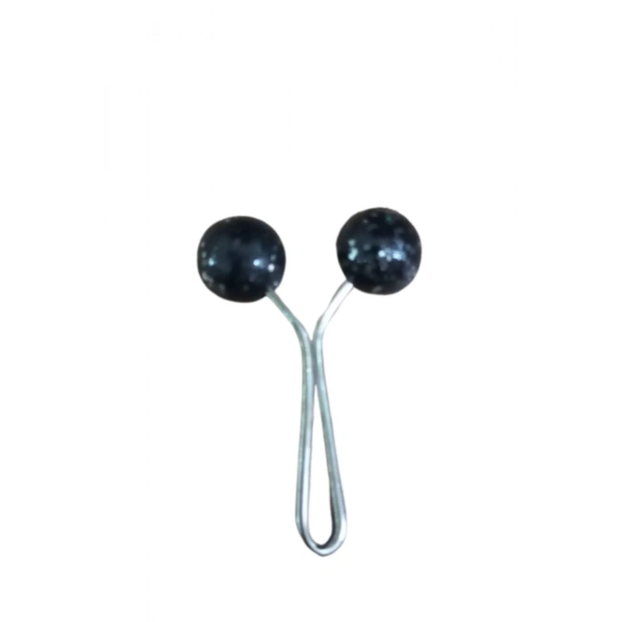 ÇOK SATAN Eşarp Klipsi Top Model Simli Siyah 1 Adet