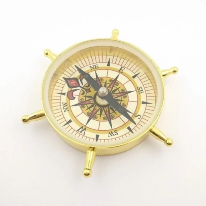 ÇOK SATAN -estetik Tasarım Dümen Model Pirinç Pusula