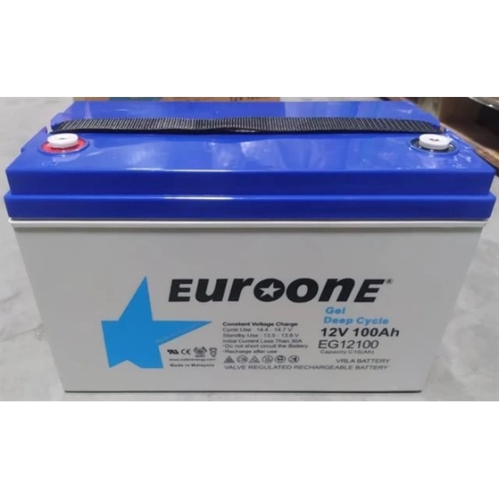ÇOK SATAN Euroone Eg12100 12 Volt 100 Amper Deep Cycle Jel Akü