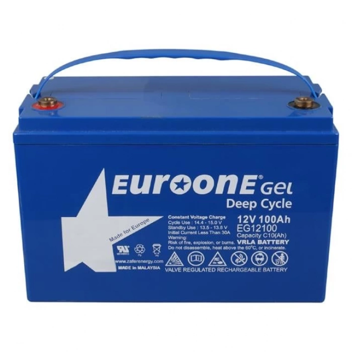 ÇOK SATAN Euroone Eg12100 12 Volt 100 Amper Deep Cycle Jel Akü