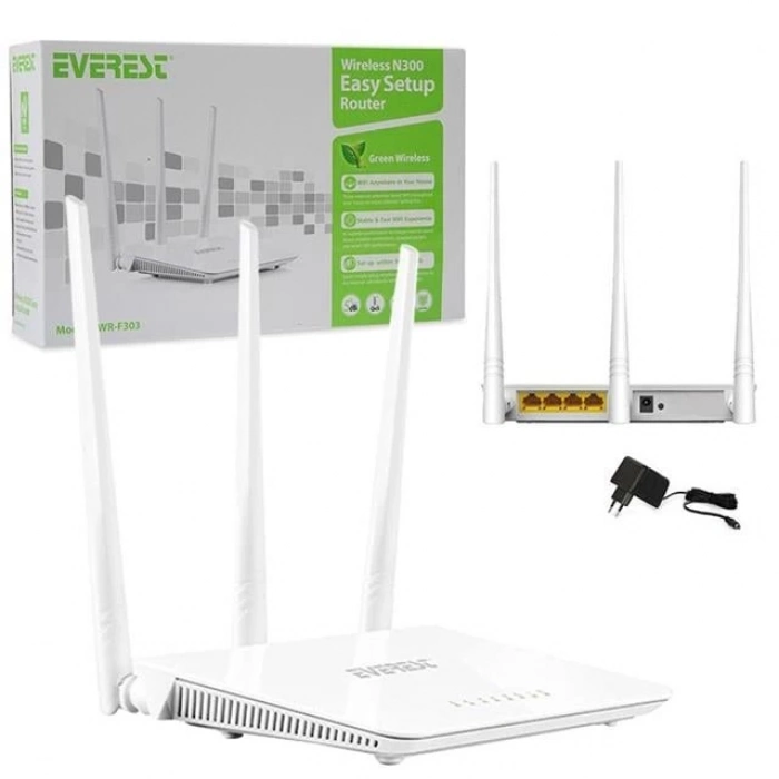 ÇOK SATAN Everest Ewr-f303 2.4 Ghz 300 Mbps 4 Port Kablosuz Router