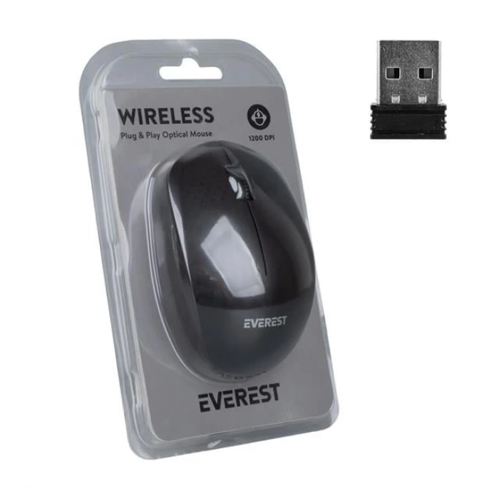 ÇOK SATAN Everest Smw-88 Usb Siyah 1200 Dpı 2.4ghz Kablosuz Mouse