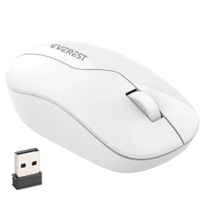 ÇOK SATAN Everest Smw-973 Usb Beyaz 2.4ghz 1200dpı Kablosuz Optik Mouse 5 Metre Menzilli