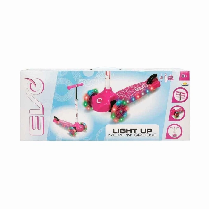 ÇOK SATAN Evo Işıklı 3 Tekerlekli Pembe Scooter