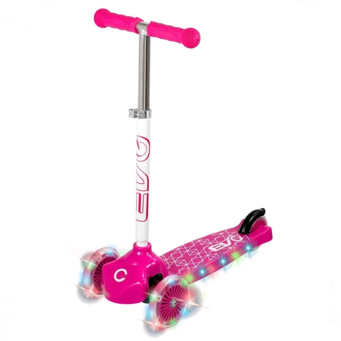 ÇOK SATAN Evo Işıklı Move N Groove Pembe Üç Tekerlekli Scooter