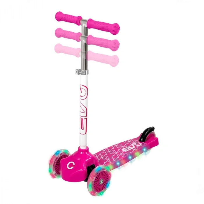 ÇOK SATAN Evo Işıklı Move N Groove Pembe Üç Tekerlekli Scooter