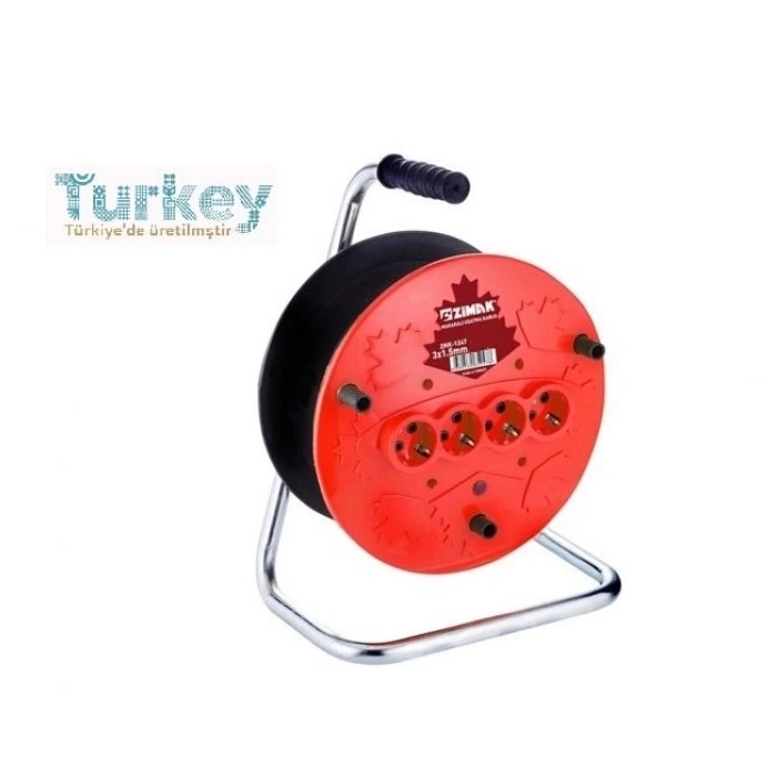 ÇOK SATAN Extra 4lü Elektrik Seyyar Makaralı Uzatma Kablo 35 Metre Taşınabilir