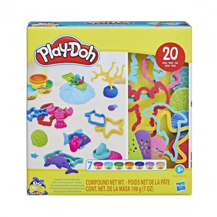 ÇOK SATAN F7384 Play-Doh Creations Hayal Gücü Şekilleri Seti +3 yaş
