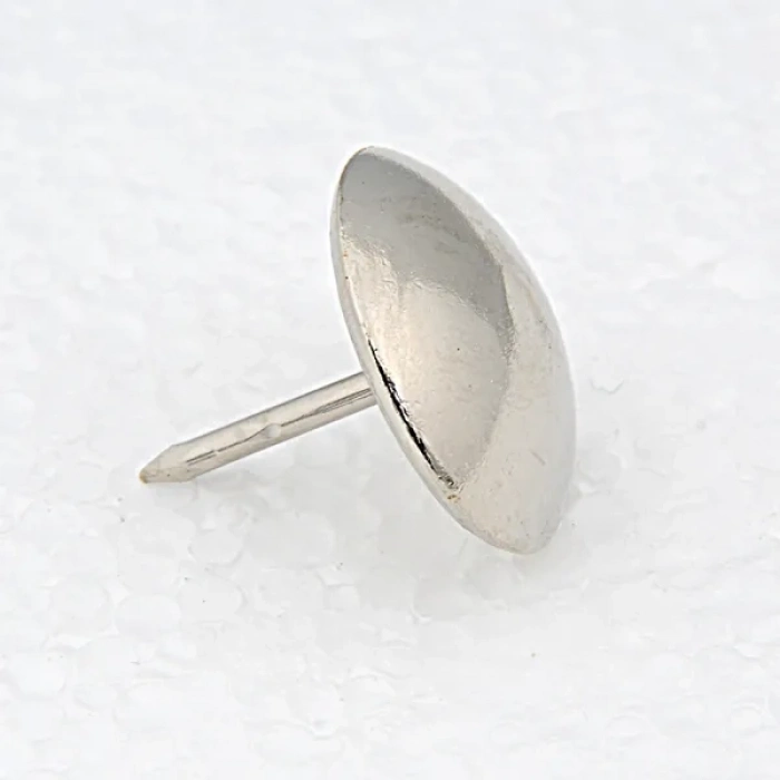 ÇOK SATAN Febko Kısa Çivili Gümüş Nikel Kabara Raptiye 6,5 mm - 100 adet