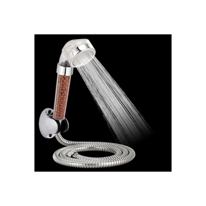 ÇOK SATAN Filtreli Ve Su Tasarruflu Arıtmalı Duş Başlığı Seti Boncuklu Başlık Hortum Ve Mafsal Set