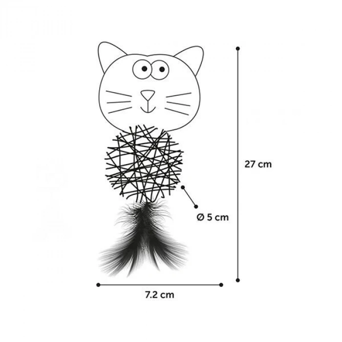 ÇOK SATAN Flamingo Chayenne ve Bear Peluş Kedi Oyuncağı