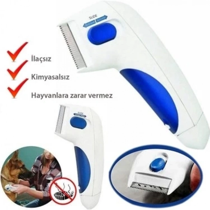 ÇOK SATAN Flea Doctor Kedi Ve Köpekler İçin Pilli Pire Tarağı